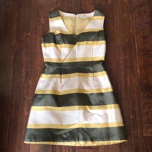 Fossil Yellow and Green Striped Dress